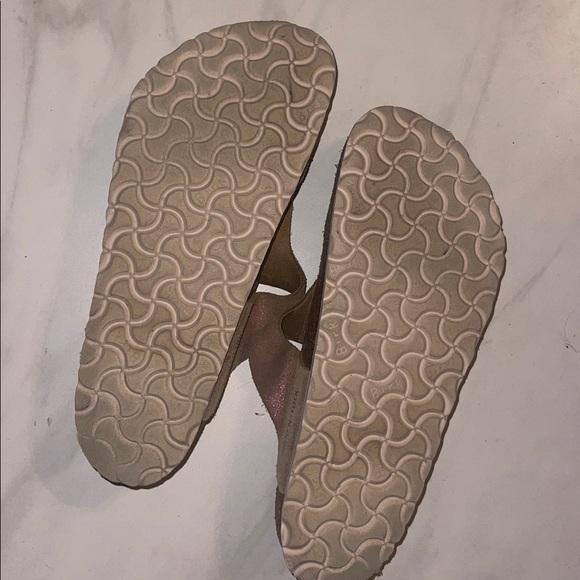 Birkenstock Gizeh Washed Metallic Pink Sandal Size 41 - Picture 6 of 6